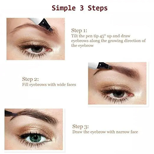 Waterproof Natural Eyebrow Pencil for smudge-proof, defined brows