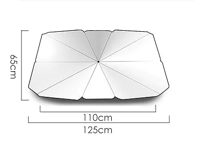 Foldable car umbrella for UV protection and easy setup by Krystina Trendify