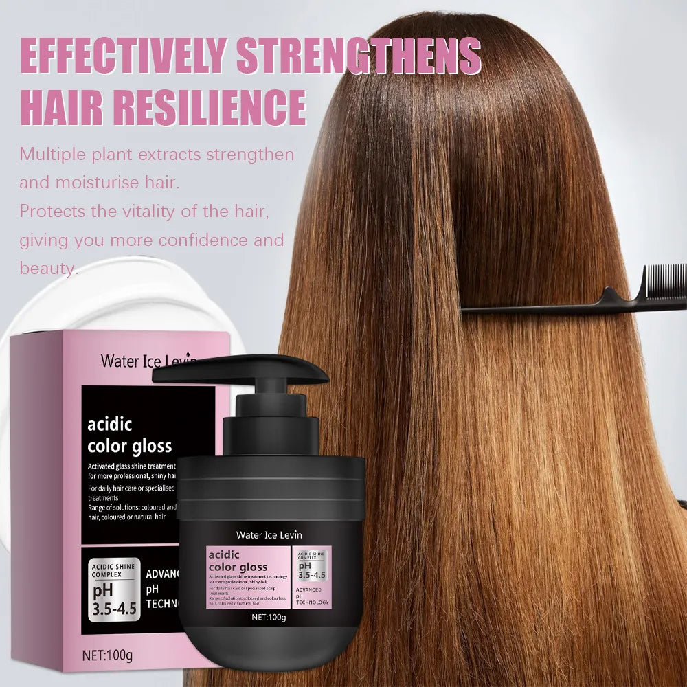 Water Ice Levin large-capacity hair mask for deep nourishment and smooth hair.