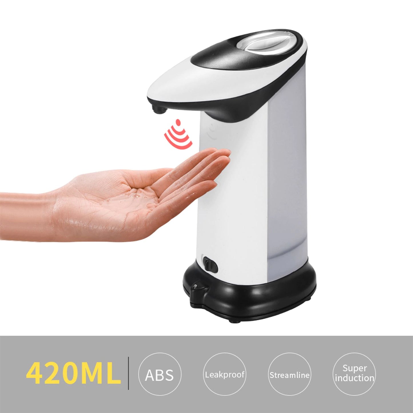 Automatic IR Sensor Liquid Soap Dispenser – Touchless & Rechargeable