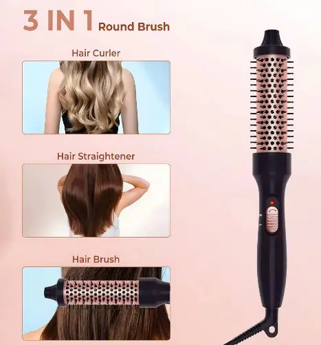 3-in-1 straightener, curler & ionic dryer for smooth hair styling.
