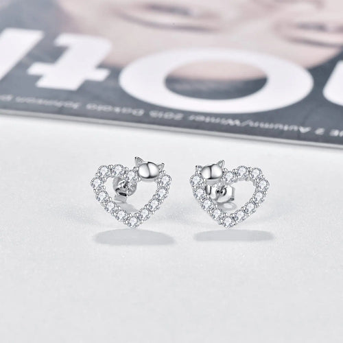 Heart Stud Earrings, crafted with high-quality materials for timeless elegance.