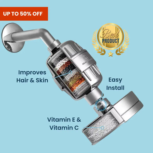 15-Stage Filter + Vitamin C E for rejuvenating shower experience