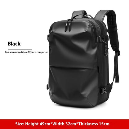 Expandable backpack by Krystina Trendify with anti-theft lock for travel