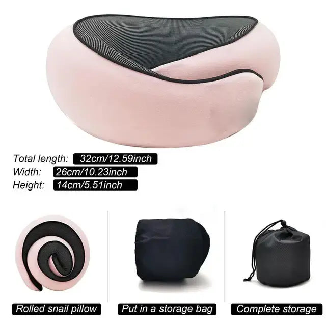 Travel Neck Pillow – Memory Foam for Comfortable Support