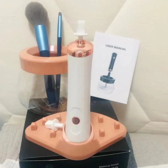 Electric Silicone Brush Cleanser for fast and gentle makeup brush cleaning