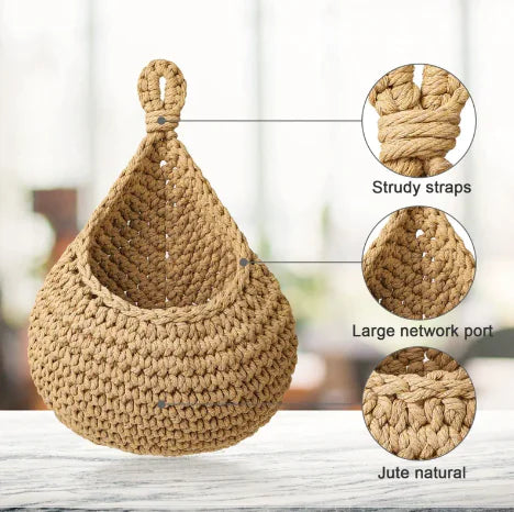 Eco-friendly handwoven jute baskets for stylish storage and home décor