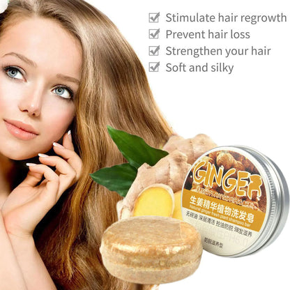 Ginger Polygonum Soap Shampoo Bar for natural, healthy hair growth