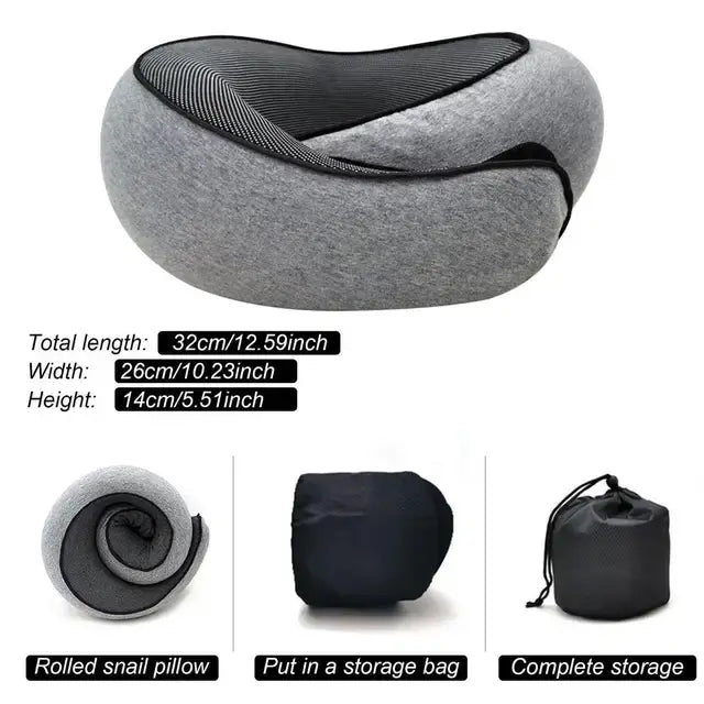 Travel Neck Pillow – Memory Foam for Comfortable Support