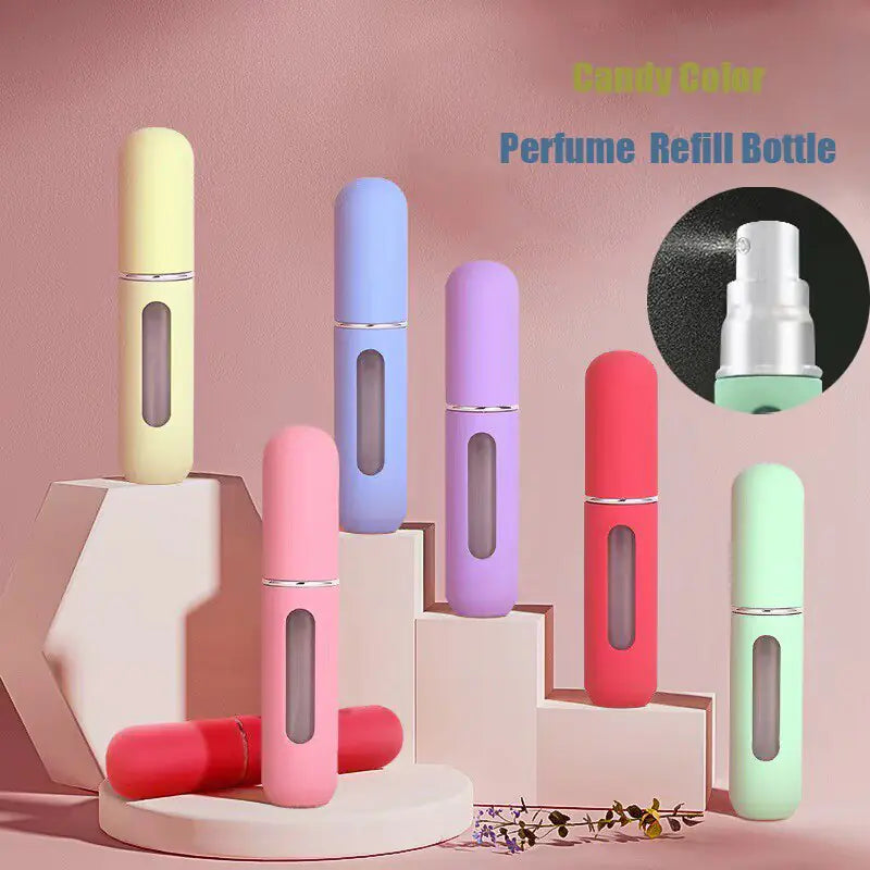 Mini refillable perfume bottle by Krystina Trendify in vibrant colors