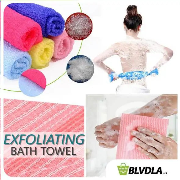 Ultimate Exfoliating Sauna Bath Towel by Krystina Trendify for deep exfoliation and radiant, spa-like skin at home.