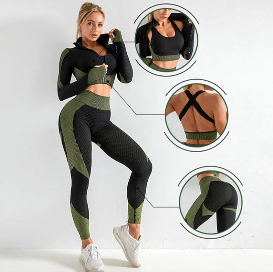 Seamless sports suits for women