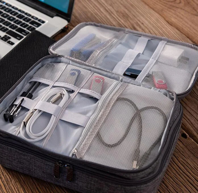 Waterproof Oxford cloth storage case by Krystina Trendify for digital accessories