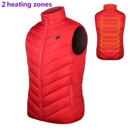 Thermal Heated Vest by Krystina Trendify with adjustable heating levels and long-lasting battery for cold-weather outdoor activities.