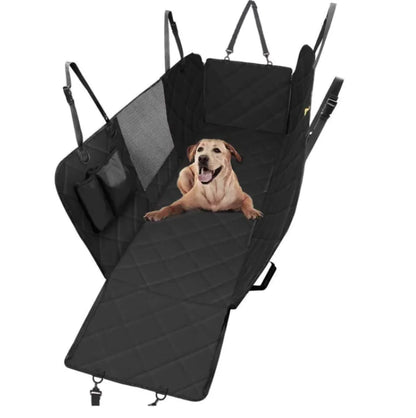 Waterproof pet rear seat cushion by Krystina Trendify with built-in travel toilet