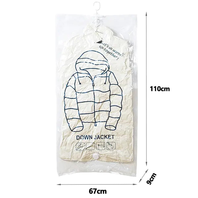 Hanging Organizer Vacuum Bag by Krystina Trendify for closet storage and organization