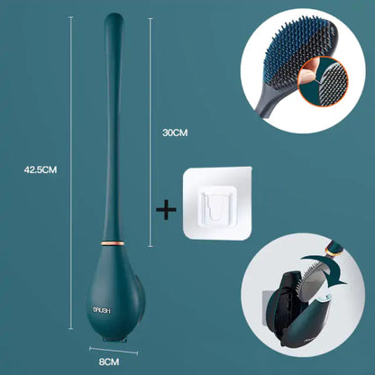 Antimicrobial toilet brush with durable design for a hygienic and sparkling bathroom