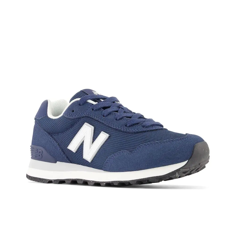 New Balance 515 V3 navy and white sneakers with versatile support.