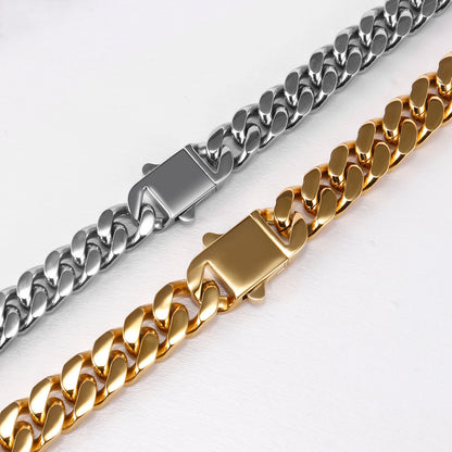 316L Stainless Steel Cuban Chains, bold and durable for any occasion