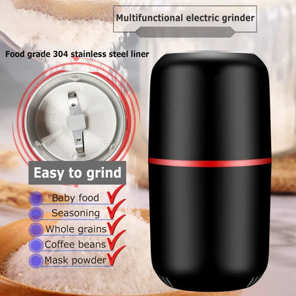 Multi-purpose electric grinder by Krystina Trendify for grinding coffee, spices, herbs, and nuts