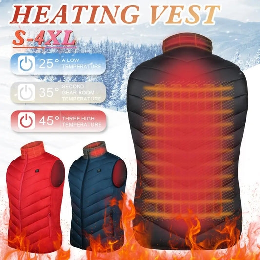 Thermal Heated Vest by Krystina Trendify with adjustable heating levels and long-lasting battery for cold-weather outdoor activities.