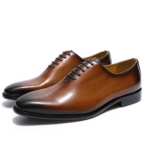 Handmade leather Oxfords, Ardito Successor shoes by Krystina Trendify in vibrant colors.