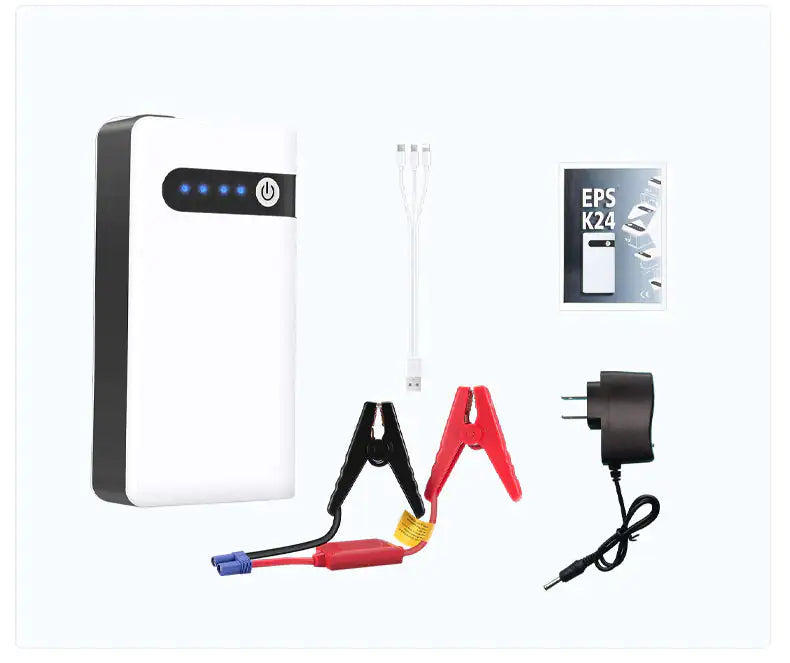 Powerful car jump starter for emergency battery boosting by Krystina Trendify