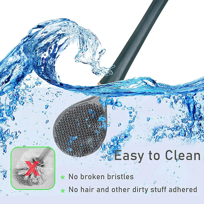 Antimicrobial toilet brush with durable design for a hygienic and sparkling bathroom