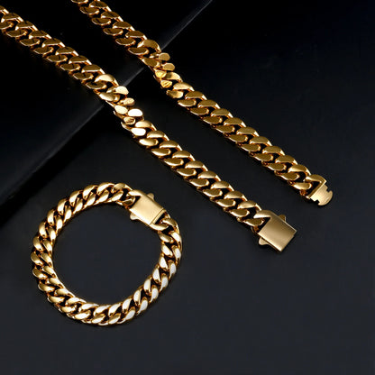 316L Stainless Steel Cuban Chains, bold and durable for any occasion