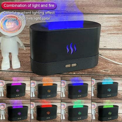 Electric Fire Flame Humidifier for dry air relief and room ambiance