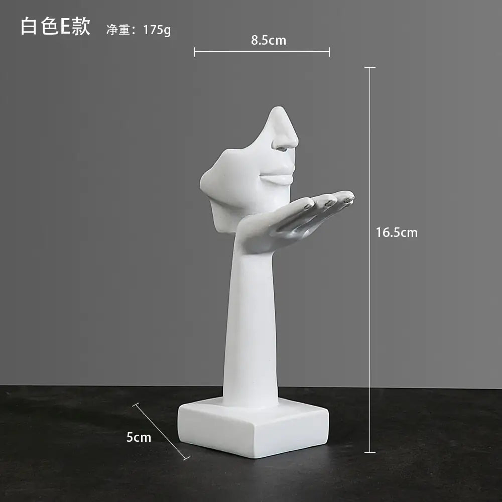 Abstract thinker statue combining intellectual depth and creative design for sophisticated decor