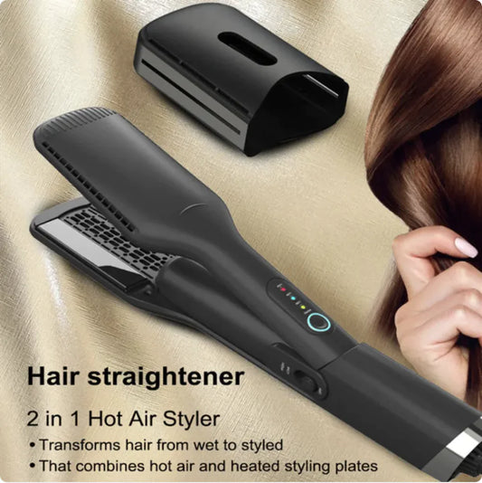 Hot Air Hair Straightener Brush – Smooth & Frizz-Free Styling