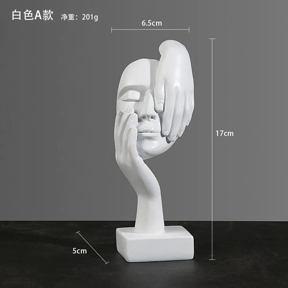 Abstract thinker statue combining intellectual depth and creative design for sophisticated decor