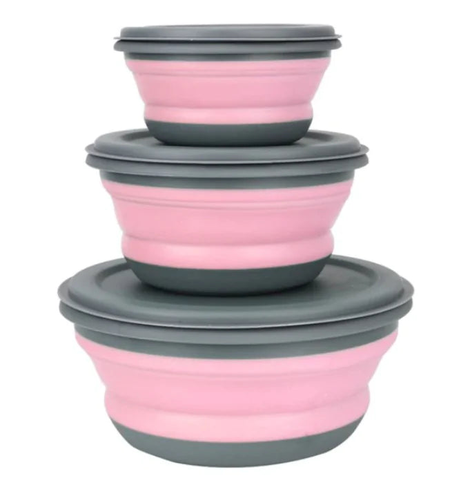 Stackies Collapsible Food Storage Containers – Space-Saving & Airtight