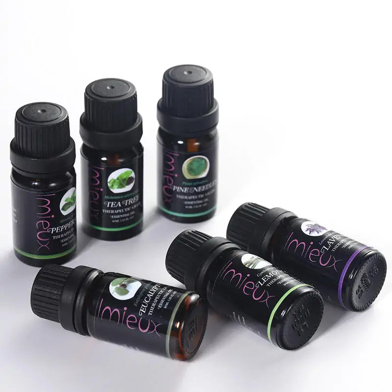 Krystina Trendify Pure Essential Oils for Diffusers – Calming lavender, energizing peppermint, and refreshing eucalyptus scents.