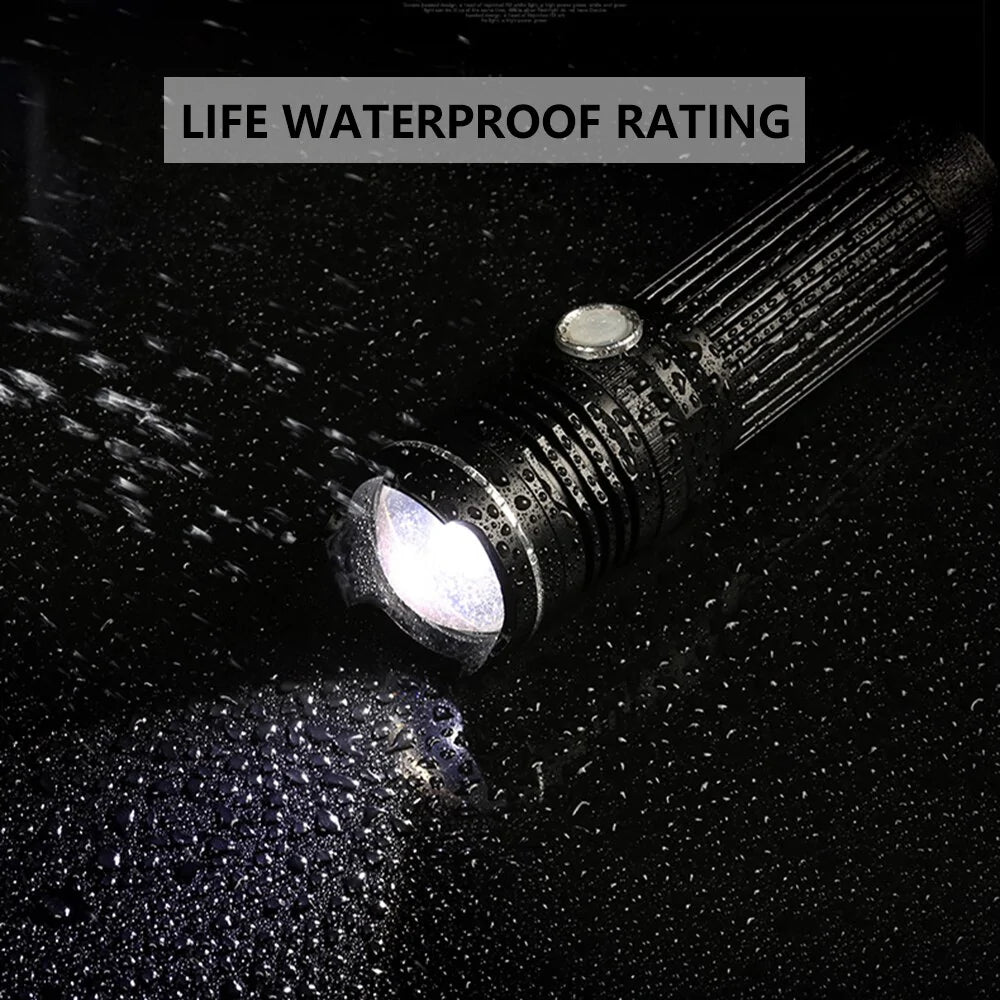 Rechargeable LED Flashlight – Compact & Durable for Outdoors