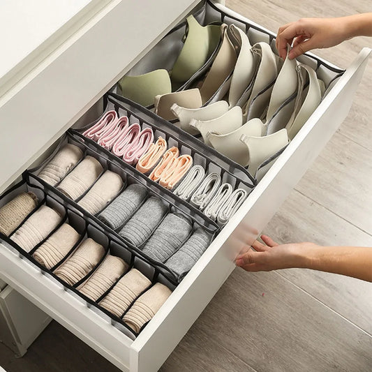 Socks & underwear organizer by Krystina Trendify for neat and accessible closet storage.