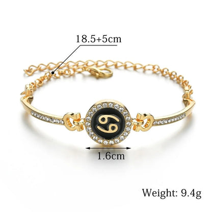 12 zodiac constellation bracelet for women