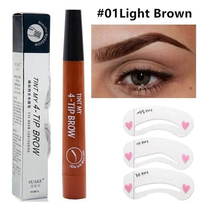 Waterproof Natural Eyebrow Pencil for smudge-proof, defined brows