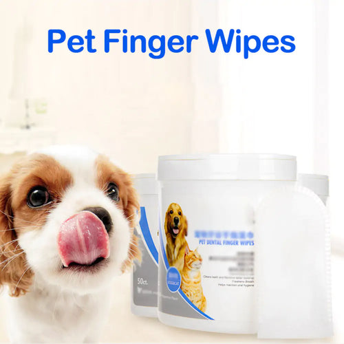 Pet Finger Wipes by Krystina Trendify for clean teeth and fresh breath