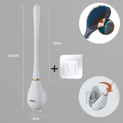 Antimicrobial toilet brush with durable design for a hygienic and sparkling bathroom