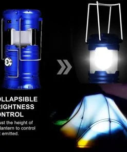 Eco-friendly rechargeable solar camping lantern