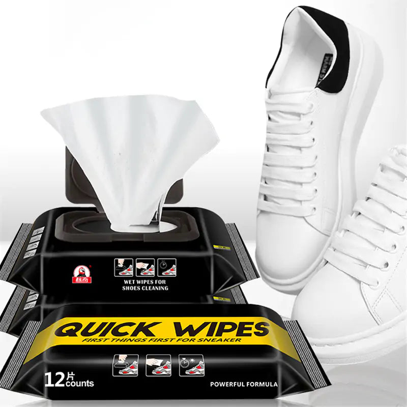 Portable shoe wipes by Krystina Trendify for on-the-go cleaning