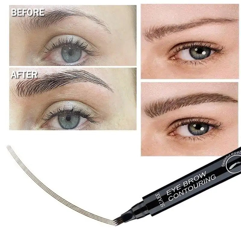 Waterproof Natural Eyebrow Pencil for smudge-proof, defined brows