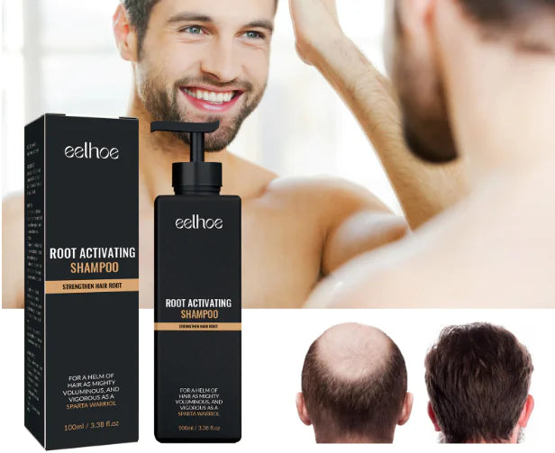 EELHOE Hair Growth Shampoo with biotin, keratin, and argan oil for fuller, stronger, and healthier hair.