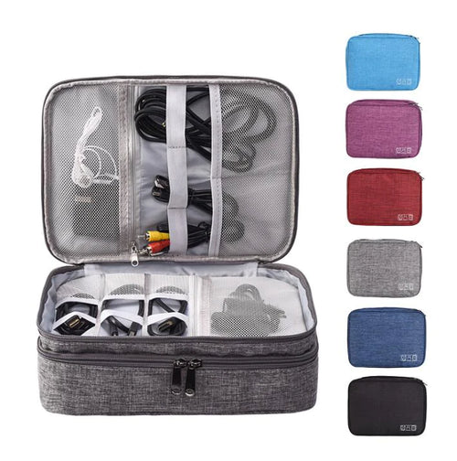 Waterproof Oxford cloth storage case by Krystina Trendify for digital accessories