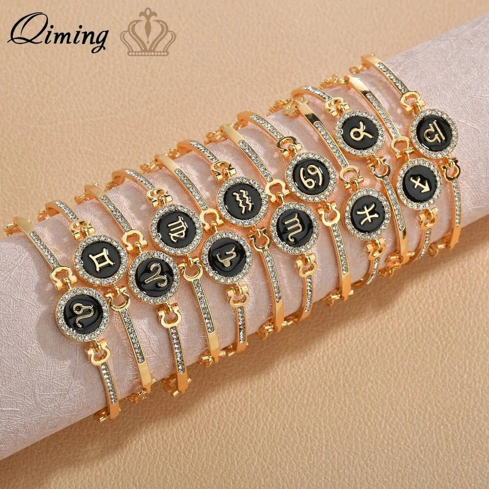 12 zodiac constellation bracelet for women