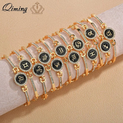 12 zodiac constellation bracelet for women