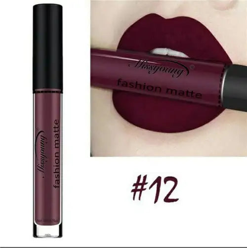 Missyoung Brand Makeup Matte Lipstick with rich pigment and long-lasting wear for a bold look.
