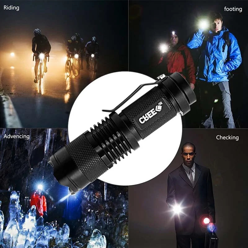  Adjustable focus mini flashlight for versatile lighting by ERENIGH